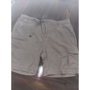 Prana Shorts Mens Sz 40 Brown Stretch Zion Belted Cargo Hiking Climb Outdoor